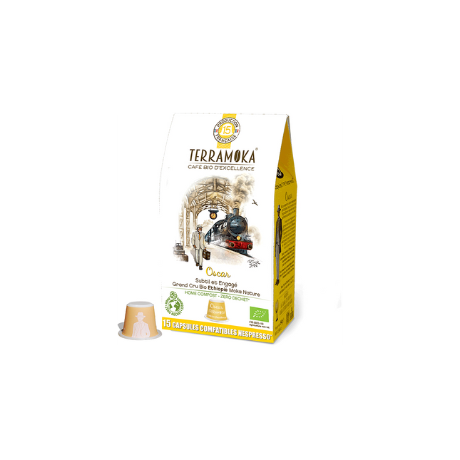 Capsules TERRA MOKA x15 OSCAR compostables