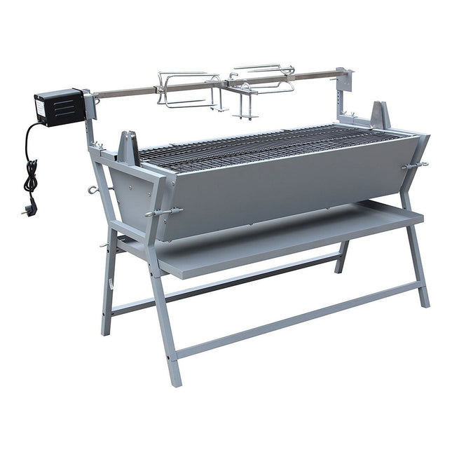 Barbecue charbon HAPPY GARDEN Rôtissoire tournebroche inclinable LISBO