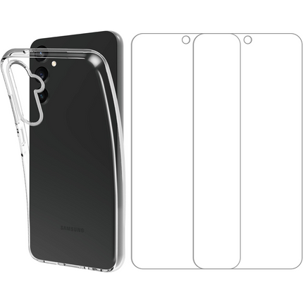 Pack ESSENTIELB Samsung A55 Coque + verre trempé