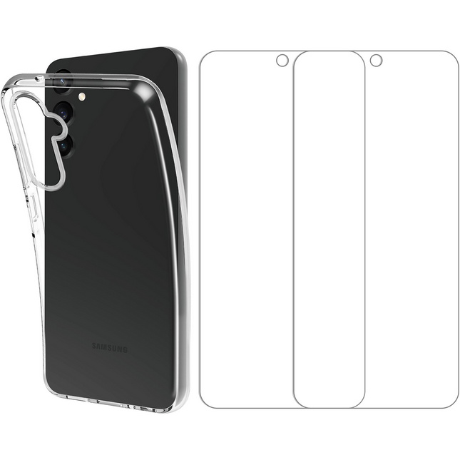 Pack ESSENTIELB Samsung A55 Coque + verre trempé