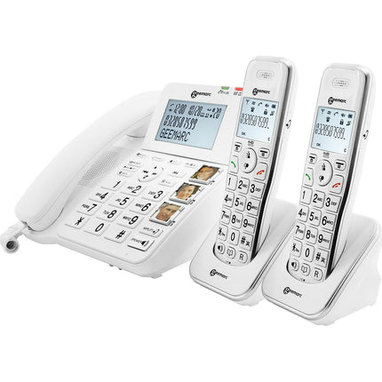 Téléphone sans fil GEEMARC Téléphone Senior Amplifié + 2 Combinés