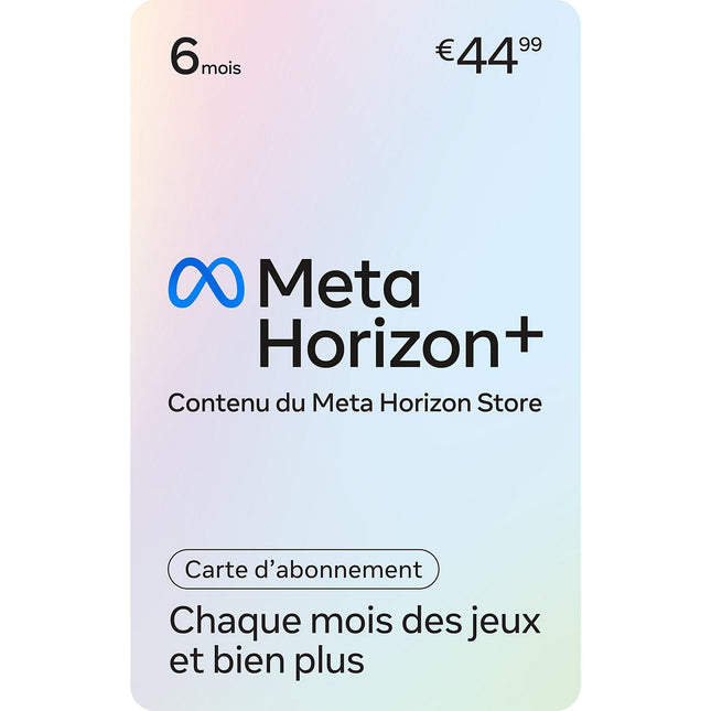 Carte cadeau META Meta Horizon + 6M Subscription