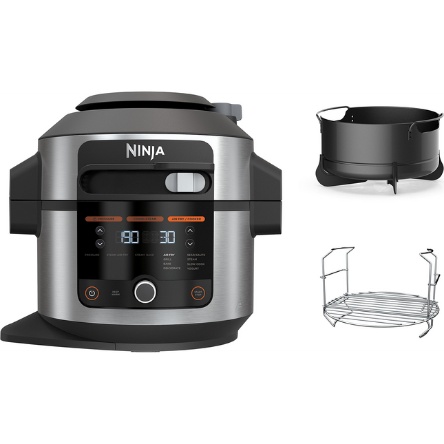 Multicuiseur NINJA Foodi OL550EU gris/noir 6 L, 11 modes de cuisson dont air fryer Reconditionné