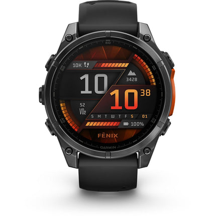 Montre sport GARMIN Fenix 8 Multisports GPS AMOLED IP6X BT Wi-Fi 47 mm Noir / Noir