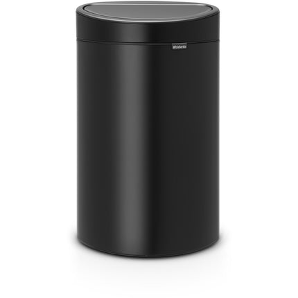 Poubelle de cuisine manuelle BRABANTIA Touch bin 40L Matt Steel
