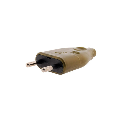 ZENITECH Fiche mâle 2P 6A - Or - Zenitech