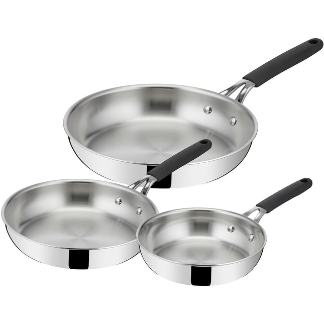 Batterie de cuisine LAGOSTINA 3 poeles Esperta Triply 20/24/28cm
