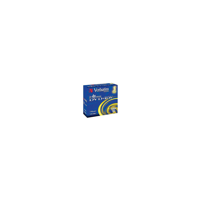 DVD vierge VERBATIM DVD+RW 4.7GB 5PK P5 Jewel case 4x