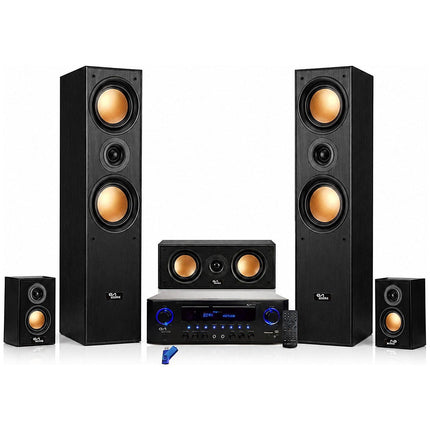 Pack enceinte Home Cinéma EVIDENCE ACOUSTICS 5.1 850W Bluetooth Karaoke USB Noir 32Go