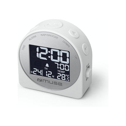 Radio réveil MUSE Écran LCD avec rétroéclairage blanc - co