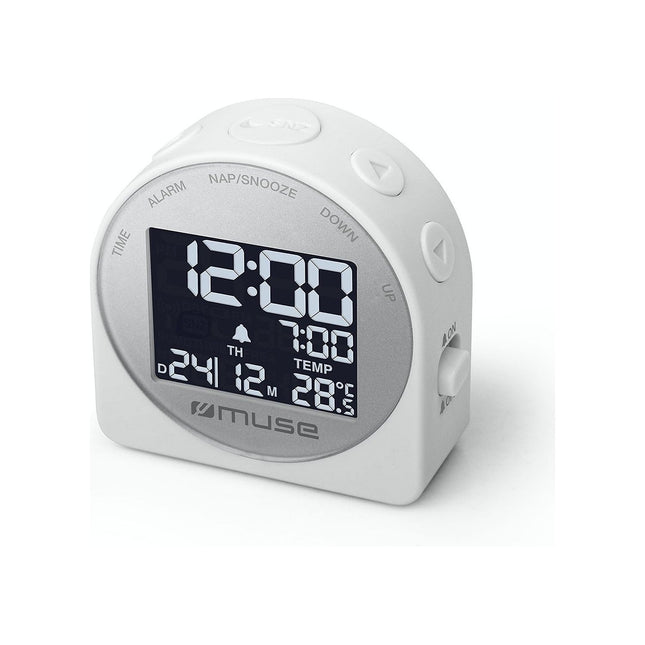 Radio réveil MUSE Écran LCD avec rétroéclairage blanc - co
