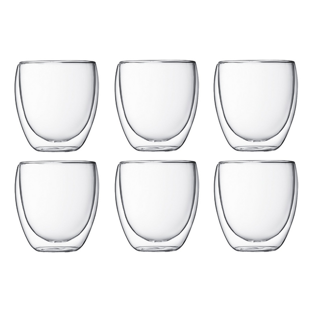 Verre BODUM set de 6 double paroi 0.25L
