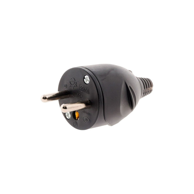 Adaptateur d'alimentation ZENITECH Fiche mâle 16A 2P+T Noir - Zenitech