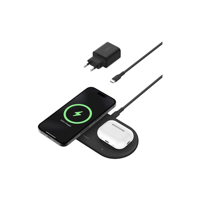 Chargeur induction BELKIN station de recharge 15W 2 en 1