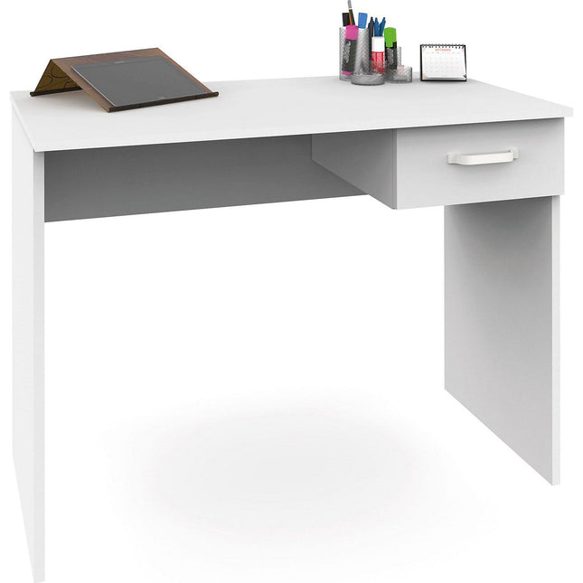 Bureau gamer BRIEBE 75x90x50cm, 1 Tiroir, ESC1189WHT
