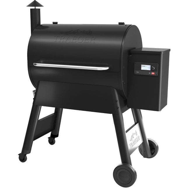 Barbecue pellet TRAEGER Pro 780 noir sur chariot, grille haute 76x18 cm, grille basse 76x48 cm