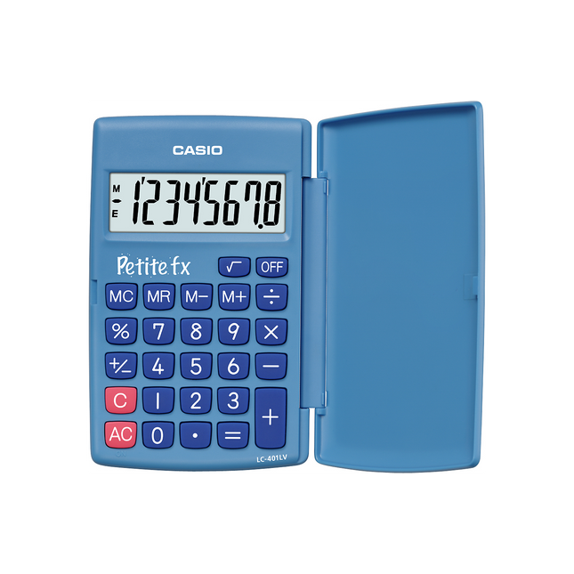 Calculatrice standard CASIO Petite FX bleu