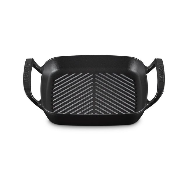 Plancha pour barbecue LE CREUSET collection barbecue 26cm noir mat