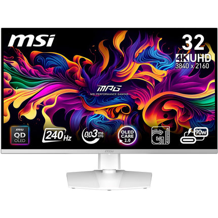 Ecran PC Gamer MSI MPG 272URX 27" 4K 240Hz QD-OLED HDR True Black 400 HDMI 2.1 USB-C 90W Adaptive-Sync