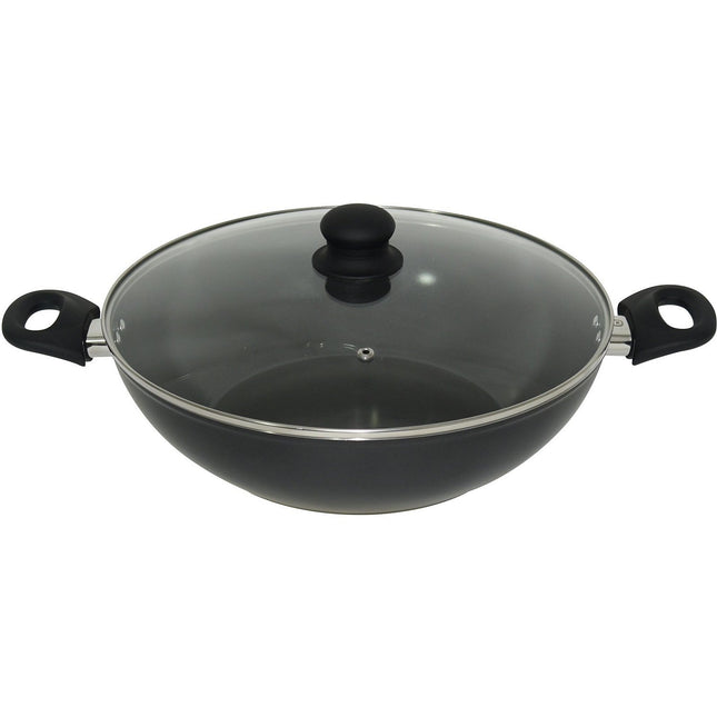 Wok ESSENTIELB 32cm céramique noir