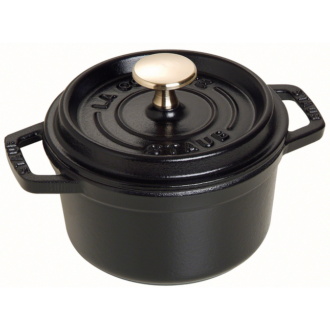 Cocotte STAUB ronde noir mat 14cm