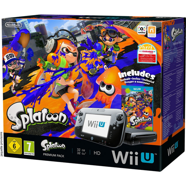 Console Wii U NINTENDO Wii U 32Go Splatoon Reconditionné