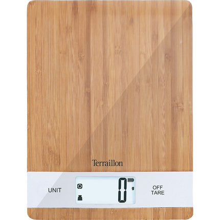 Balance de cuisine TERRAILLON BAMBOO USB-C Bambou