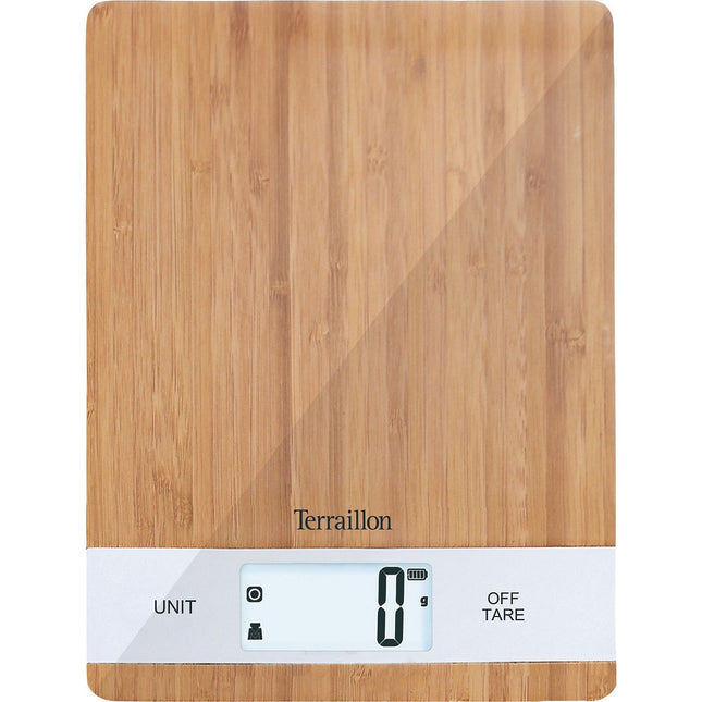 Balance de cuisine TERRAILLON BAMBOO USB-C Bambou