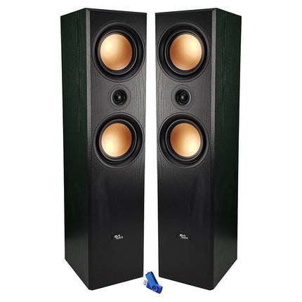 Pack enceinte Home Cinéma EVIDENCE ACOUSTICS EA-800-PG Colonnes Cuivre 2x180W Bass Re