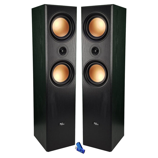 Pack enceinte Home Cinéma EVIDENCE ACOUSTICS EA-800-PG Colonnes Cuivre 2x180W Bass Re