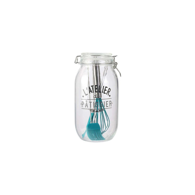 Kit Pâtisserie LILY COOK Bocal clapet+ustensiles