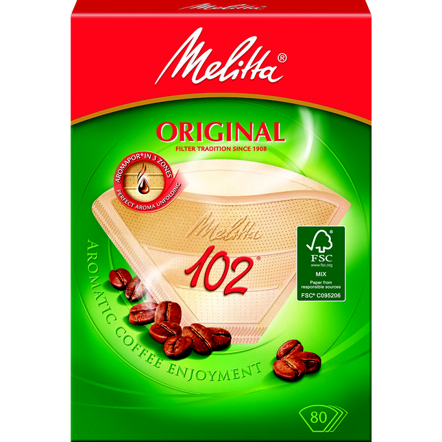 Filtre à café MELITTA 80 filtres brun 102 - 8-10 tasses