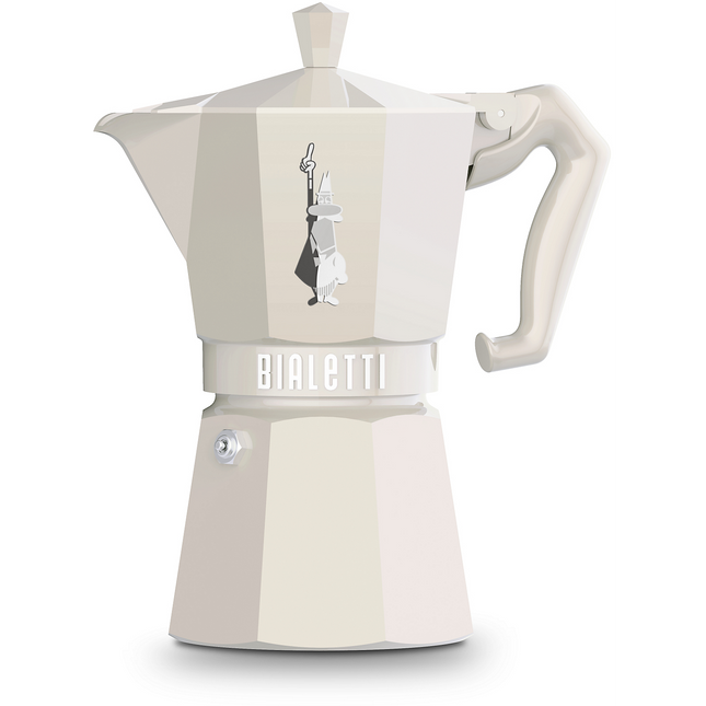 Cafetière italienne BIALETTI Moka Exclusive Creme 6 tasses