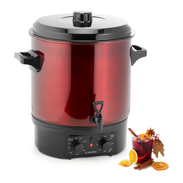 Stérilisateur de bocaux KLARSTEIN Biggie 27L 2000W Rouge Reconditionné