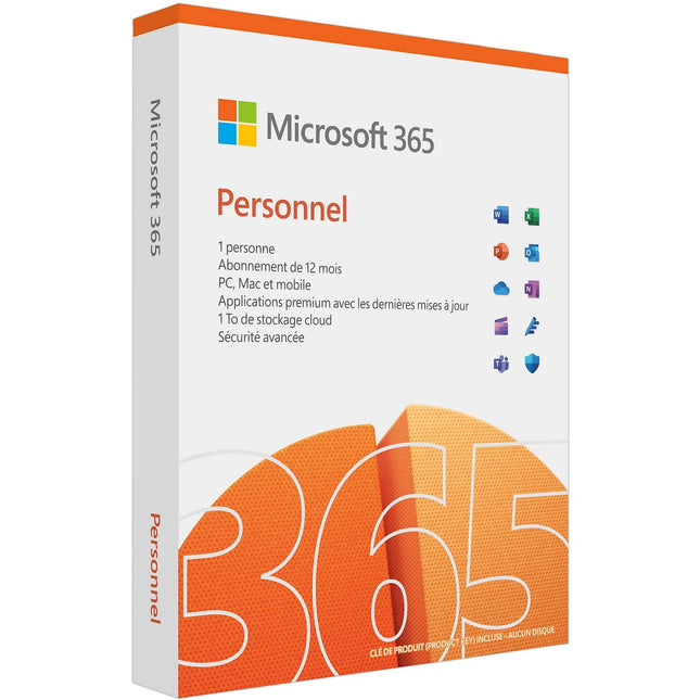 Logiciel de bureautique MICROSOFT M365 Personnel avec IA Copilot