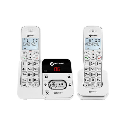 Téléphone sans fil GEEMARC Amplidect 295-2 Blanc