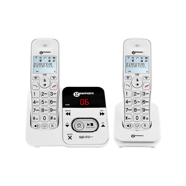 Téléphone sans fil GEEMARC Amplidect 295-2 Blanc