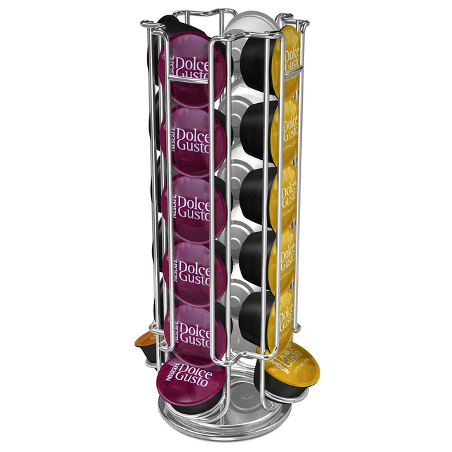Porte dosette TAVOLA SWISS rotatif pour 24 capsules Dolce Gusto