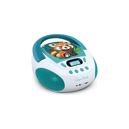 Lecteur CD MOOOV Lecteur CD MP3 Panda Roux enfant avec po