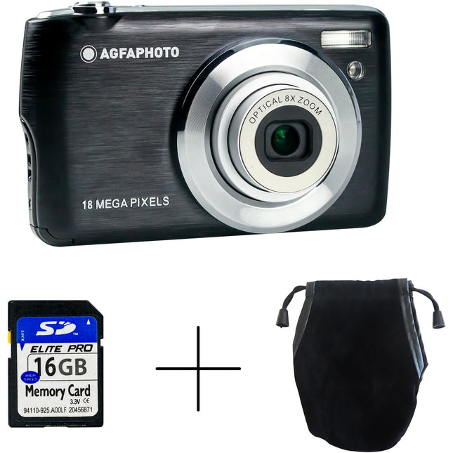 Appareil photo Compact AGFAPHOTO DC8200 Pack Etui + Carte SD 16GB