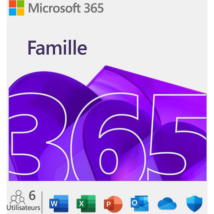 Logiciel de bureautique MICROSOFT M365 Famille avec IA Copilot