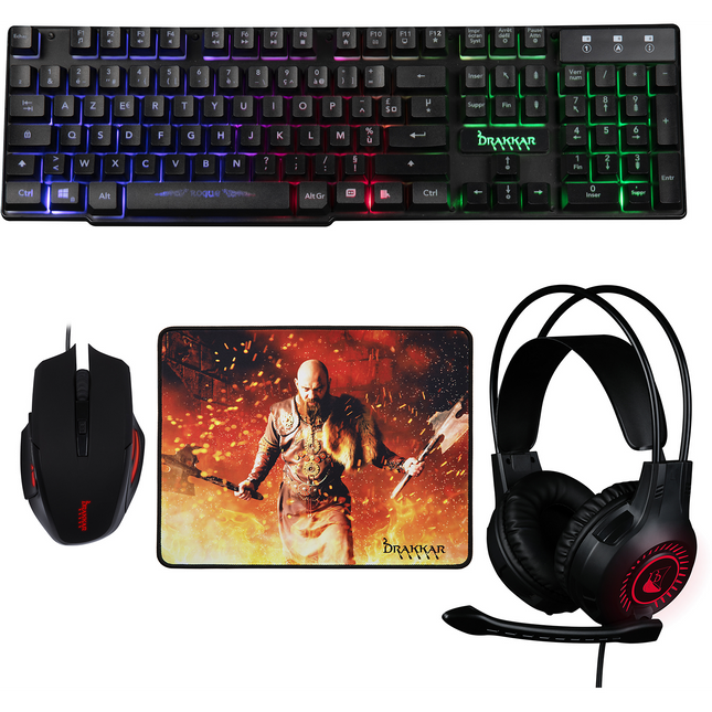 Clavier gamer KONIX Drakkar 4 en 1 Rogue