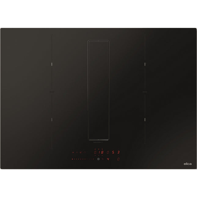 Plaque induction aspirante ELICA FIT PRO 72 RAW noir mat anti rayures