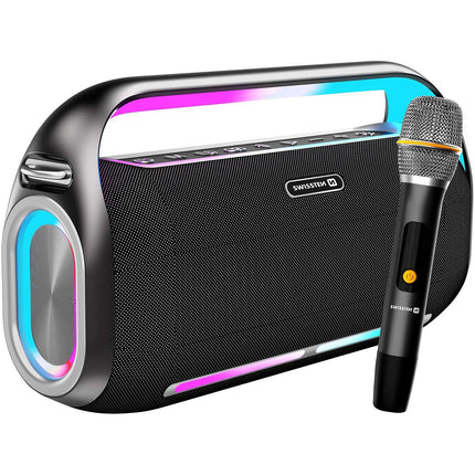 Enceinte PC SWISSTEN 200W Bluetooth + Micro Sans Fil Noir