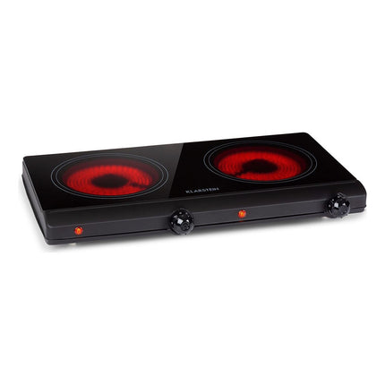 Domino vitrocéramique KLARSTEIN Cookbuddy 2 zones 2400W 5 vitesses noire