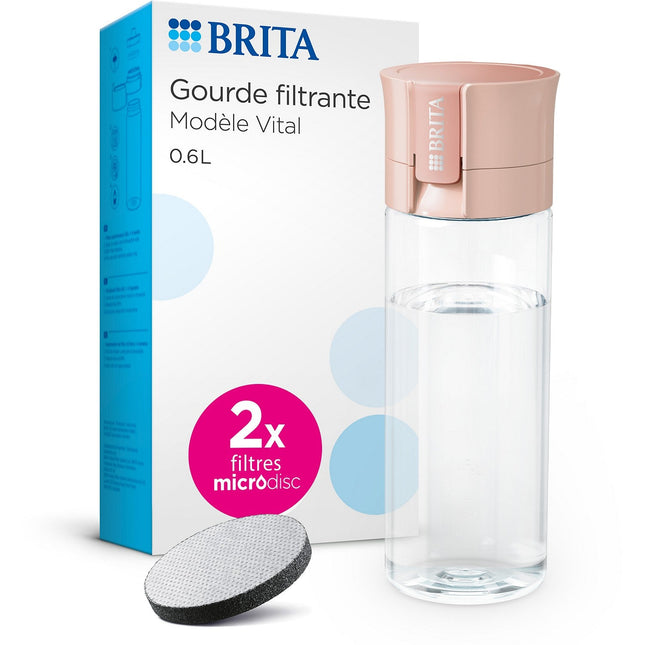 Gourde filtrante BRITA filtrante Vital abricot