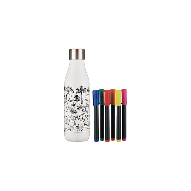 Bouteille LES ARTISTES Creative Color Set Dino mat 500ml
