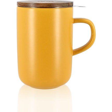 Théière OGO LIVING Tisanière Juliet jaune en grès 475 ml