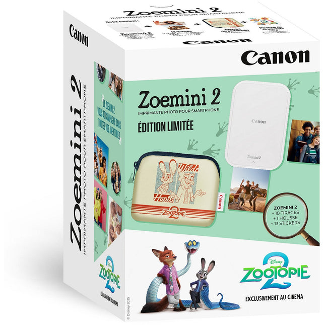 Imprimante photo portable CANON Zoemini 2 Edition Zootopie 2