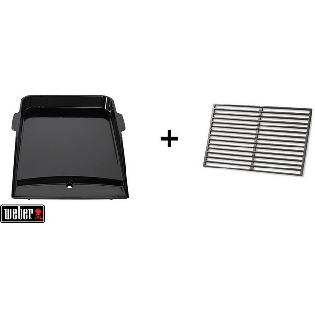 Plancha pour barbecue WEBER Genesis 3 bruleurs + 1/2 grille